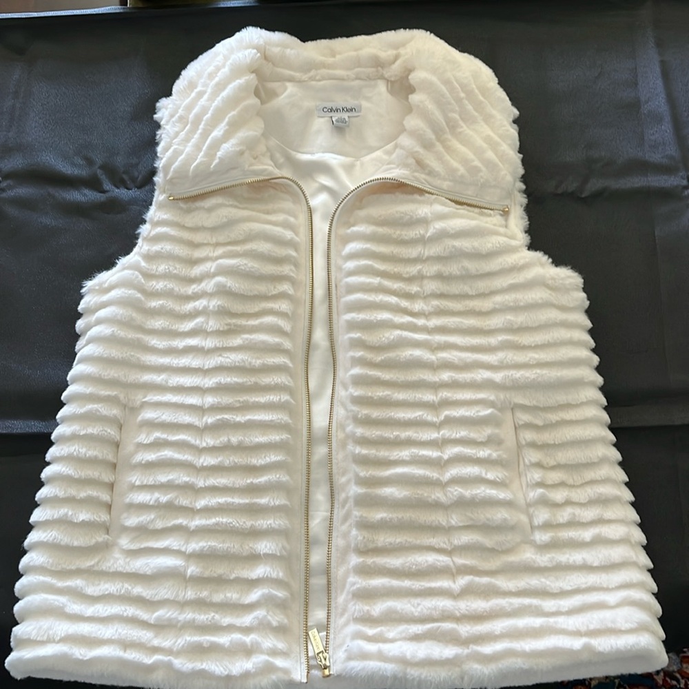 Calvin Klein Faux Fur Vest